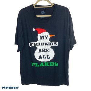 INK, Inc My Friends Are All Flakes Graphic Shirt L